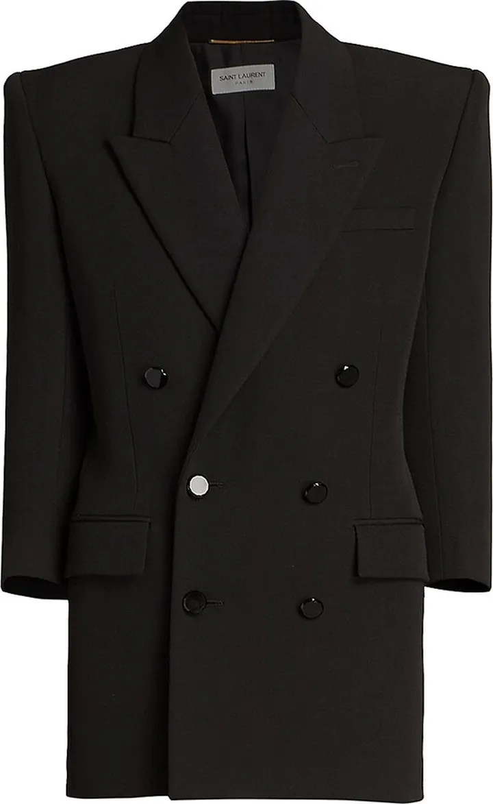 Wool Double-Breasted Coatdress