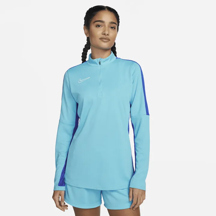 Nike Women's Dri-FIT Academy Soccer Drill Top in Blue