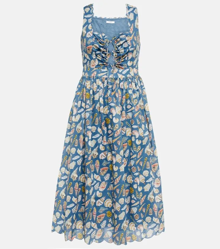 Tradd cotton midi dress