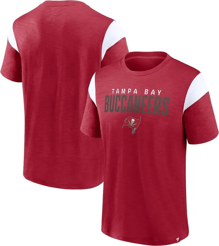 Men's Fanatics Branded Red Tampa Bay Buccaneers Home Stretch Team T-shirt
