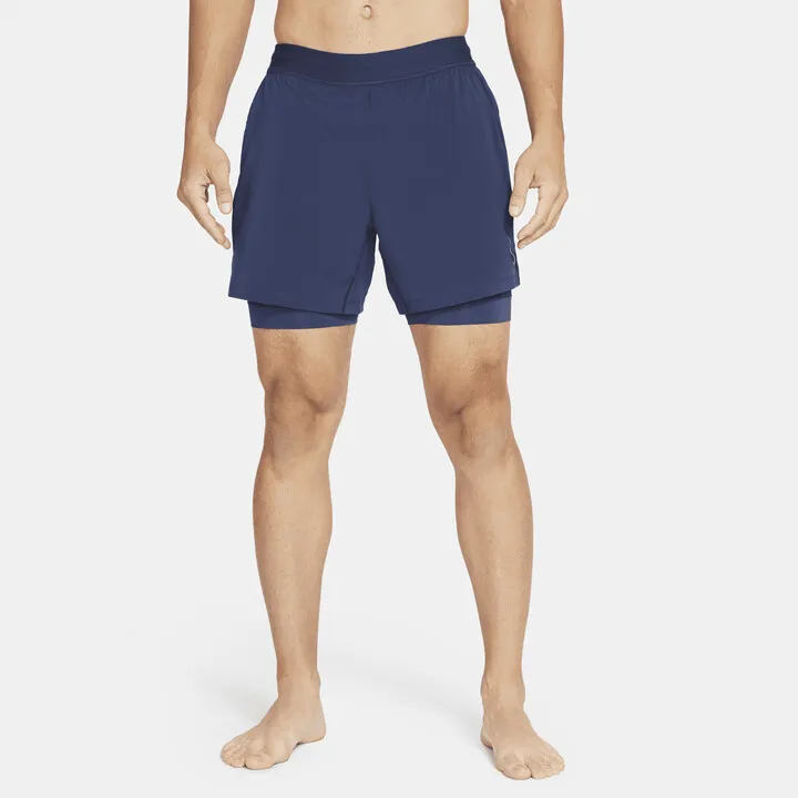 Men's Nike Yoga 2-in-1 Shorts in Blue