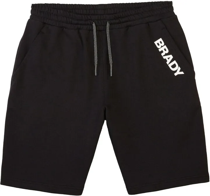 Men's Brady Black Wordmark Fleece Shorts