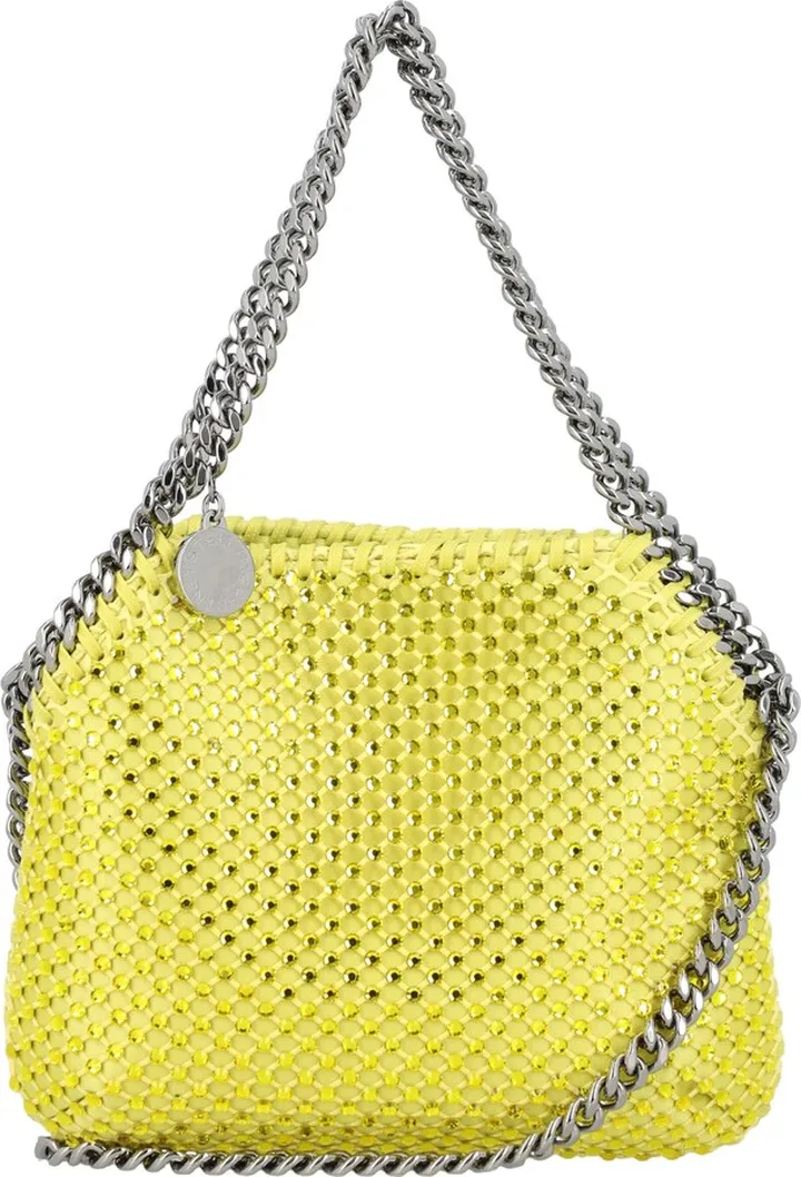 Falabella Mini Crystal Mesh And Satin