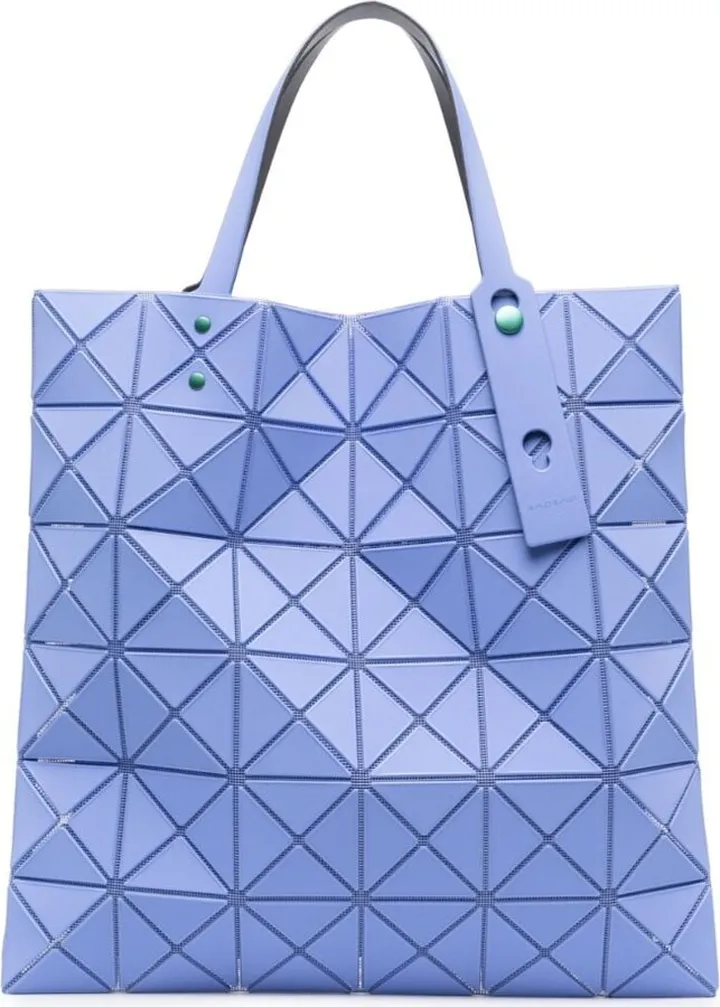 Lucent geometric-pattern tote bag