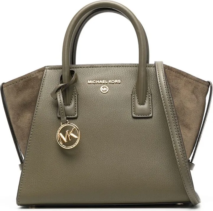Logo-Plaque Leather Tote Bag
