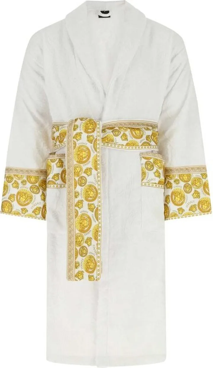 Versace Medusa Printed Long-Sleeved Robe