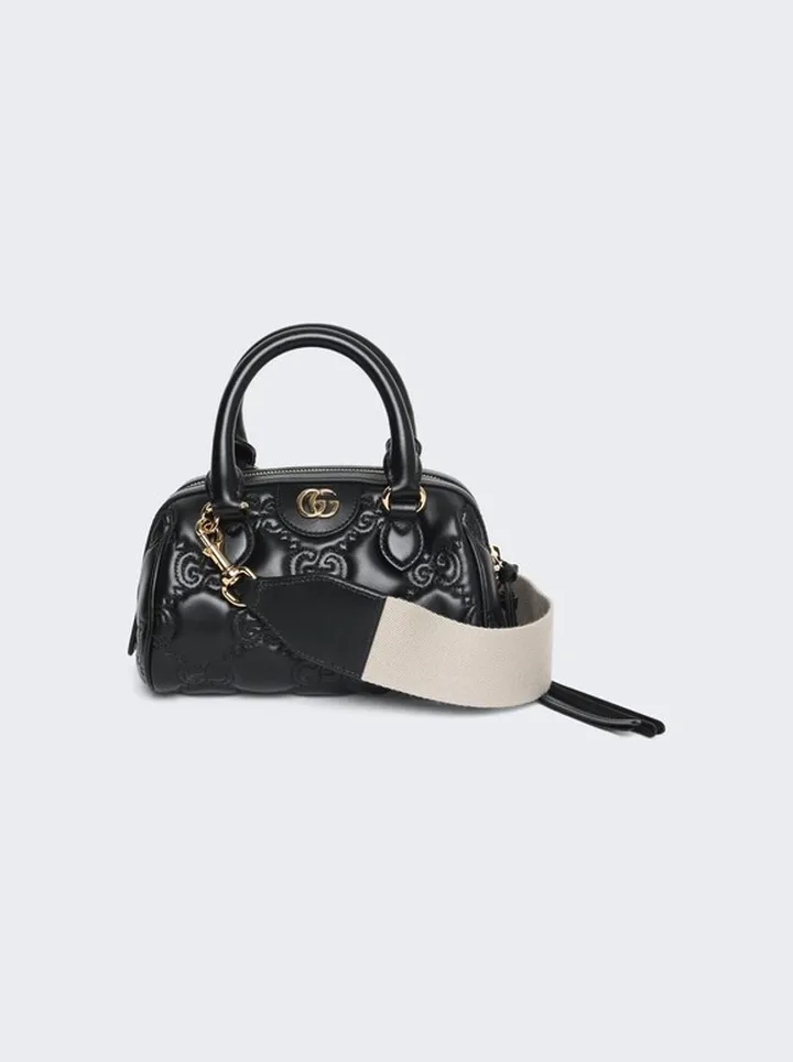 Ophidia MatelassÉ Handbag Natural Black