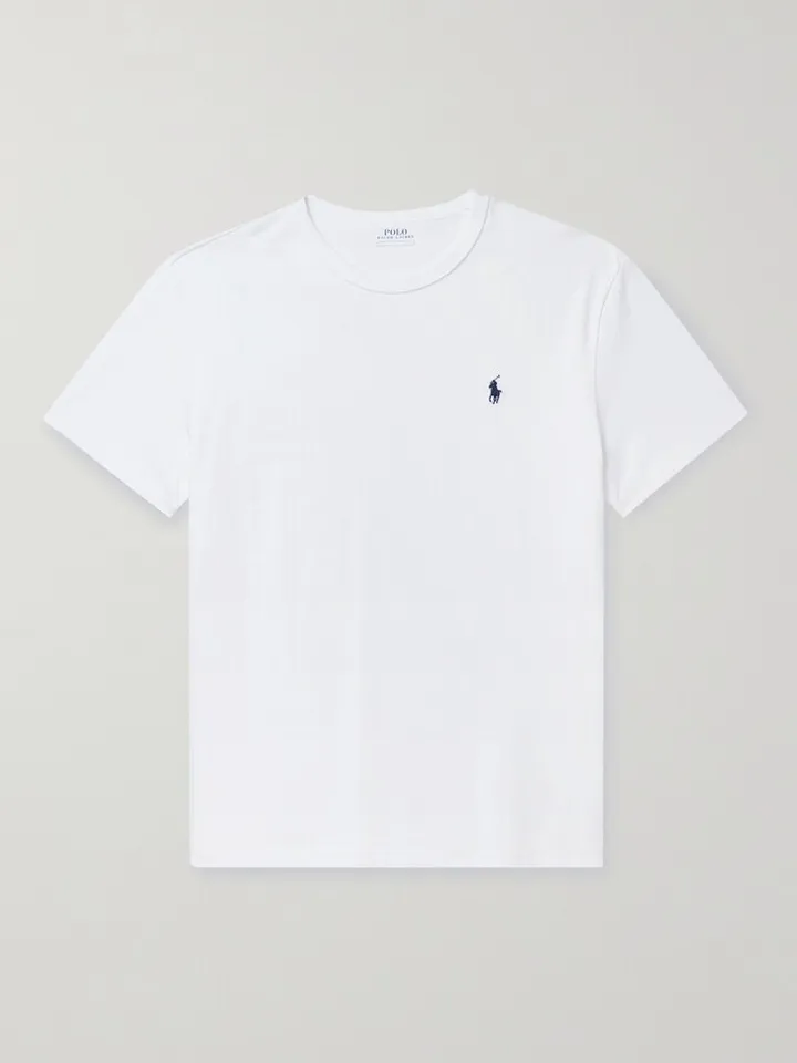 Logo-Embroidered Cotton-Jersey T-Shirt