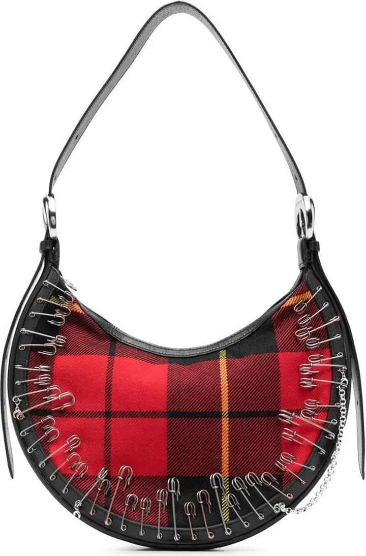 Eclips tartan-check shoulder bag
