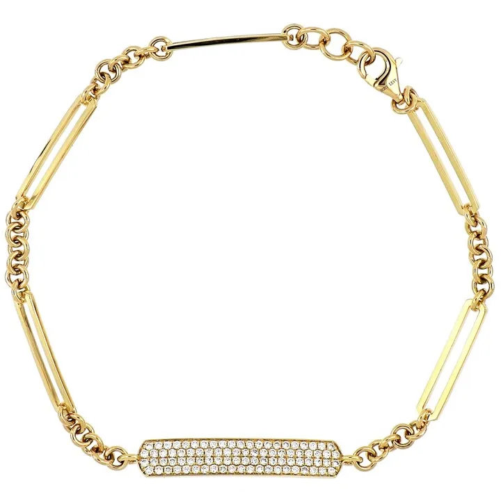 Varda Pavé Diamond Bar Bracelet