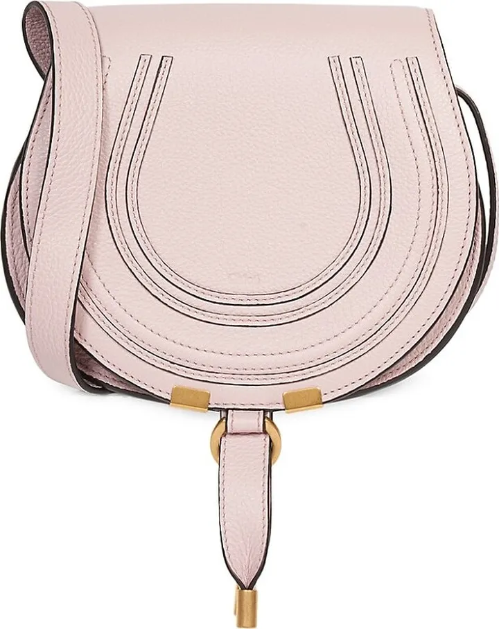 Small Marcie Leather Saddle Bag