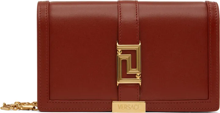 Versace Red Greca Goddess Mini Bag