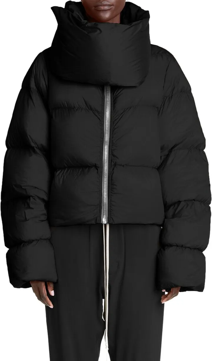Funnel Neck Down Puffer Coat