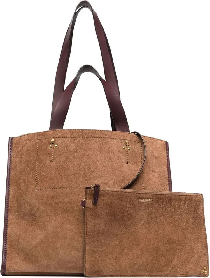 Léon split suede tote bag