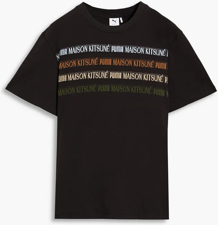 + Puma monogram-trimmed cotton-jersey T-shirt