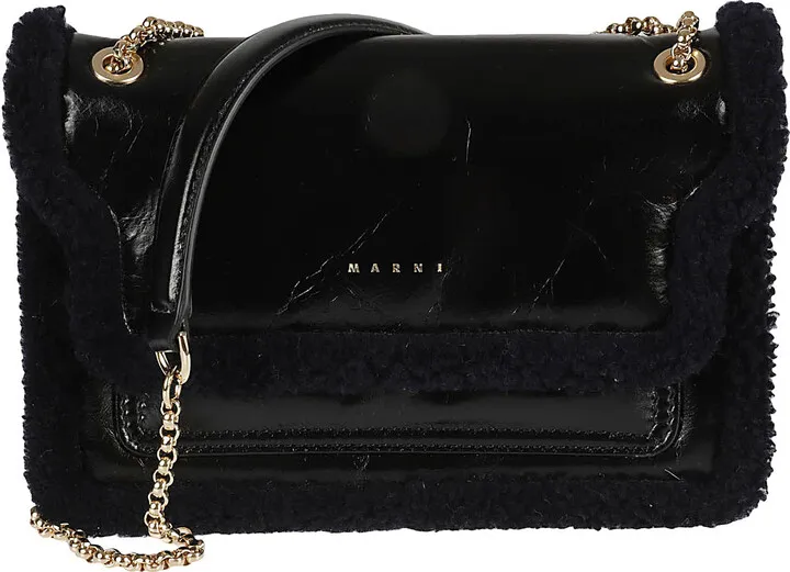 Fur Detail Shoulder Bag