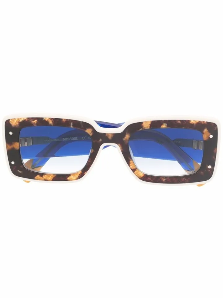Tortoiseshell Rectangular Sunglasses