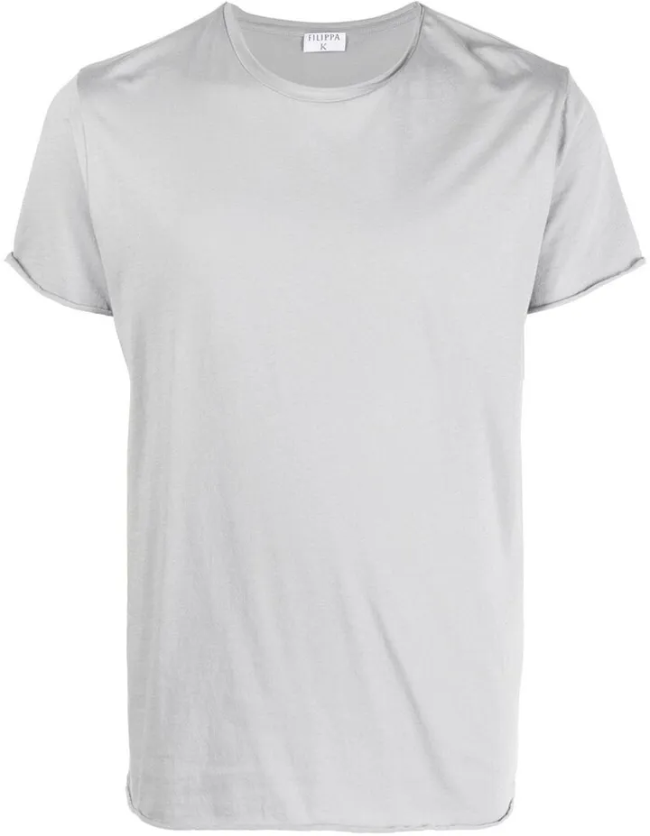Roll-neck organic-cotton T-shirt