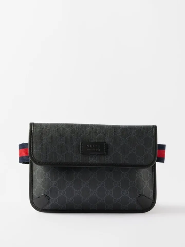 GG-logo Coated-canvas Belt Bag