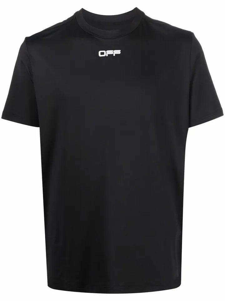 logo-tape performance T-shirt