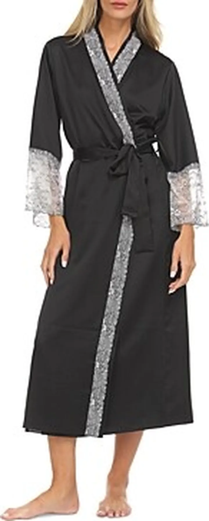 Flora Nikrooz Angelique Charmeuse Wrap Robe