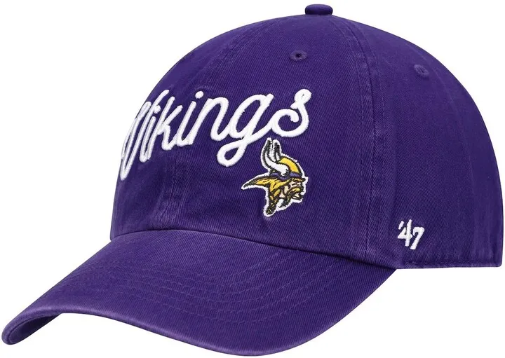 Women's '47 Purple Minnesota Vikings Millie Clean Up Adjustable Hat