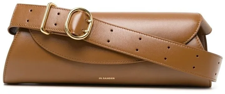 Cannolo leather shoulder bag