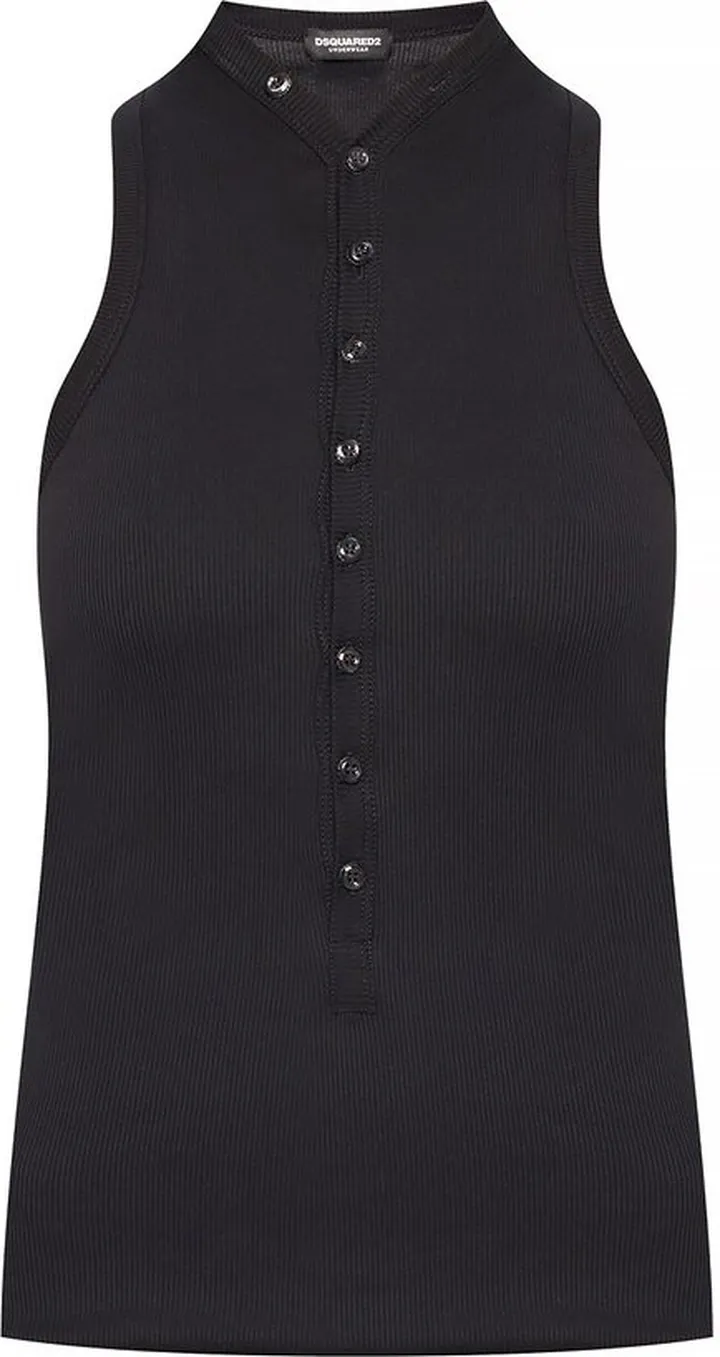 Dsquared2 Buttoned Embellished Tank Top
