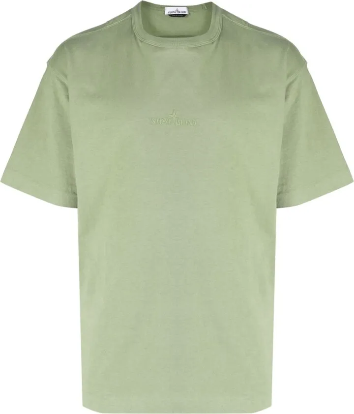embroidered-logo T-shirt