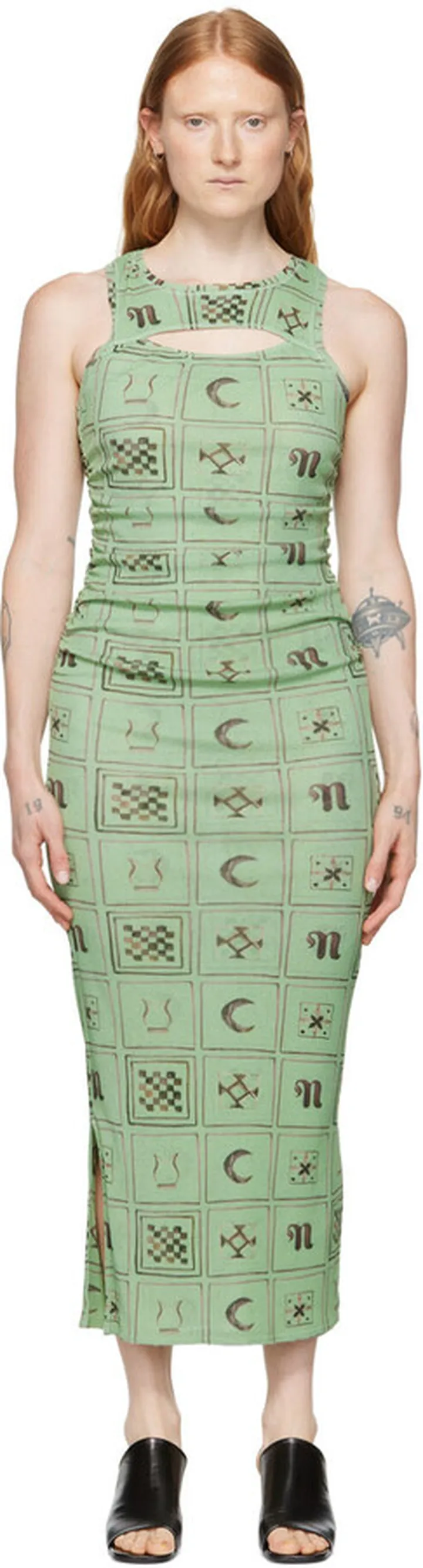 Nanushka Green Rilo Midi Dress
