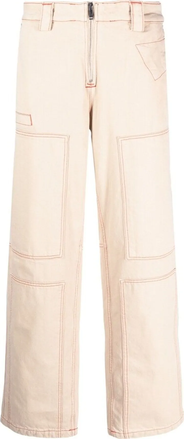 Beige Nîmes Cargo Jeans