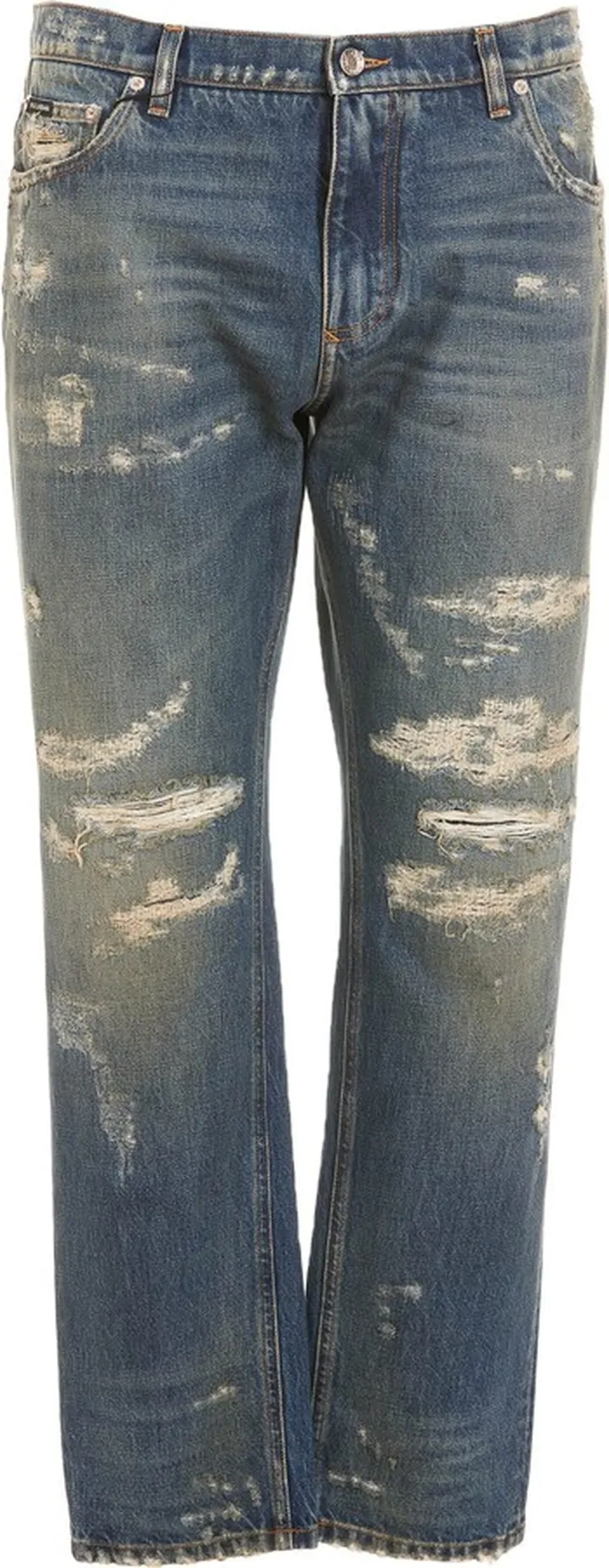 Distressed Denim Jeans
