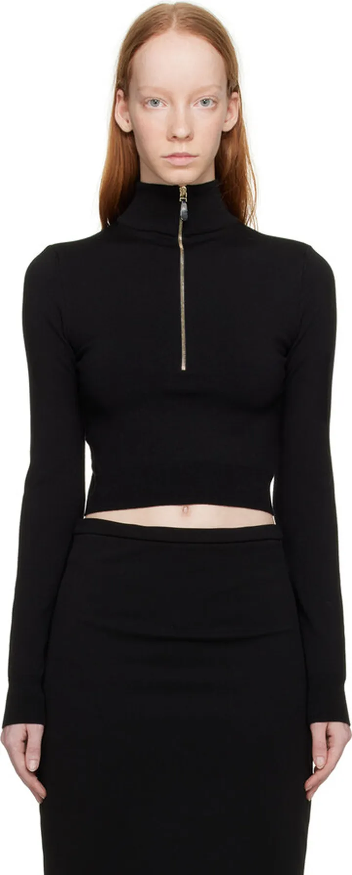 Max Mara Black Balbo Turtleneck
