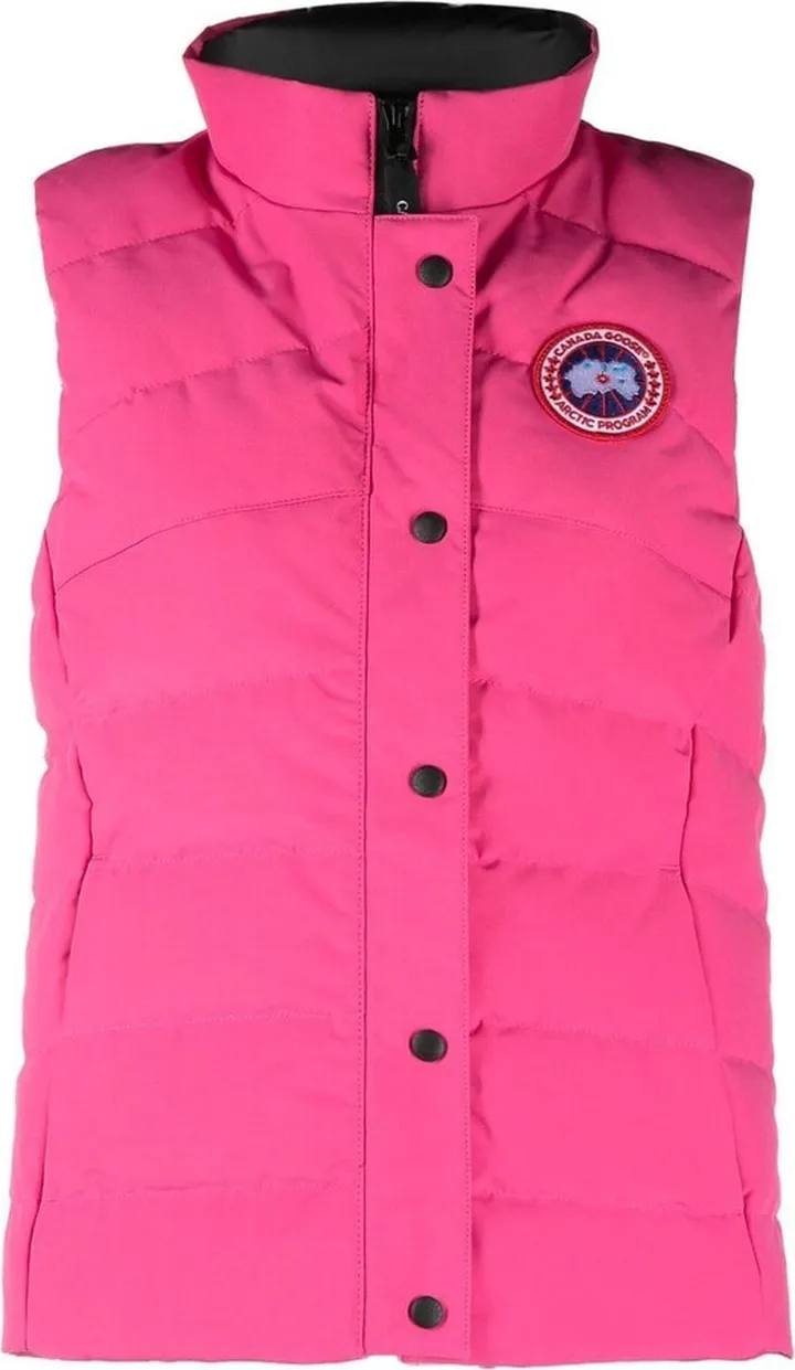Freestyle logo-patch padded gilet