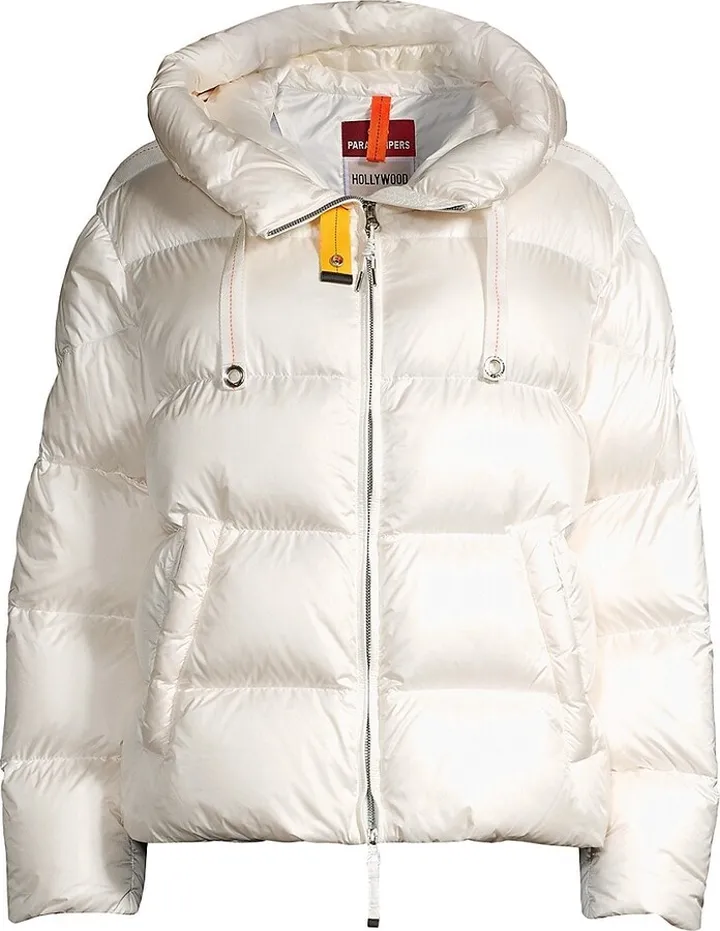 Tilly Quilted Nylon Hooded Bomber Jacket
