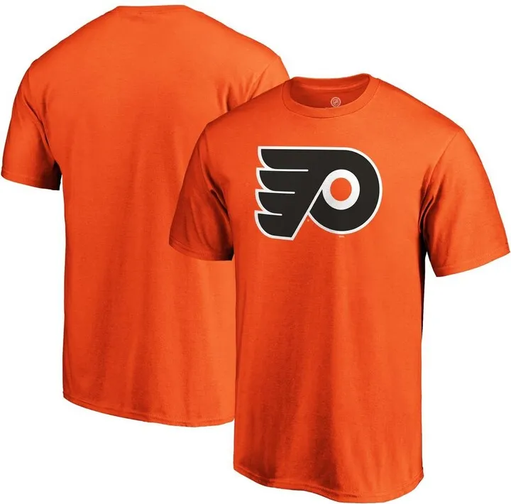 Men's Fanatics Branded Orange Philadelphia Flyers Big and Tall Primary Logo T-shirt