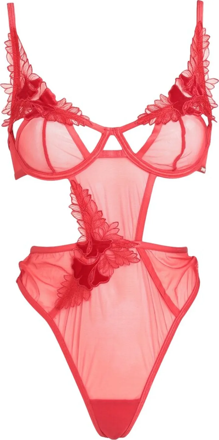 Lingerie Bodysuit Red
