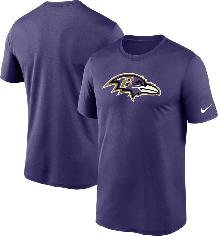 Men's Nike Purple Baltimore Ravens Logo Essential Legend Performance T-shirt