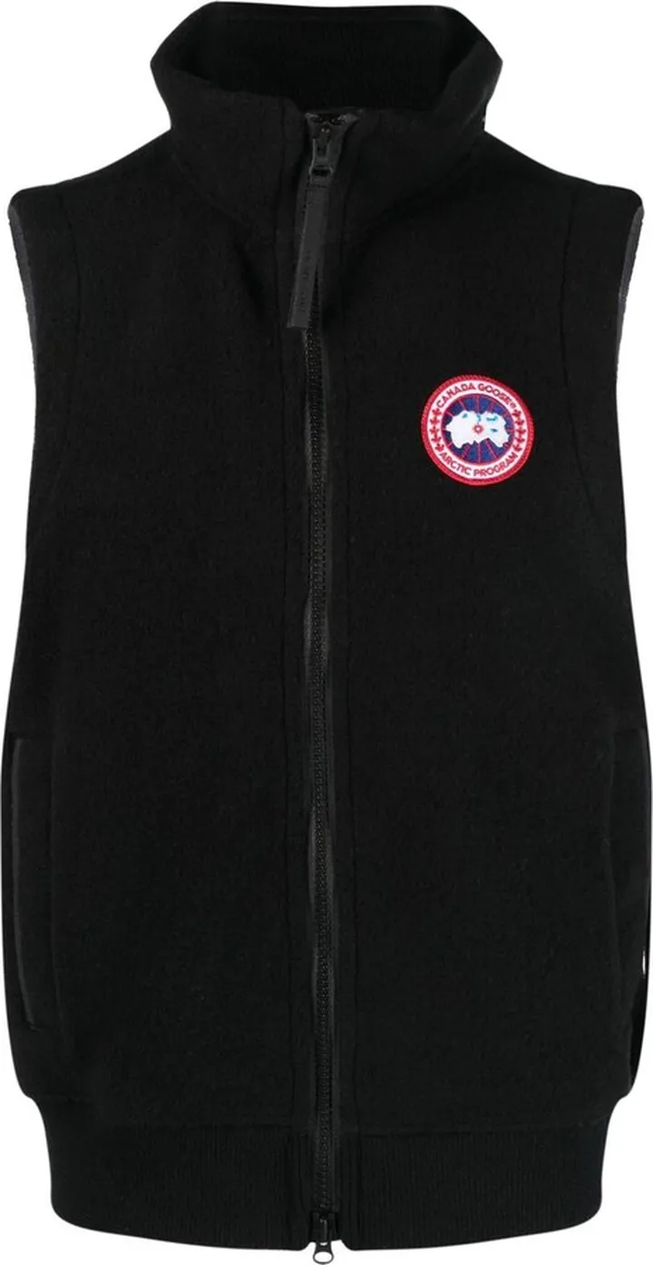 Black Mersey Fleece Gilet