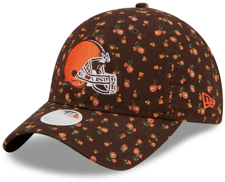 Women's Brown Cleveland Browns Floral 9TWENTY Adjustable Hat