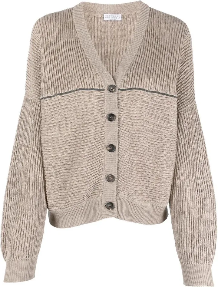 V-neck cardigan