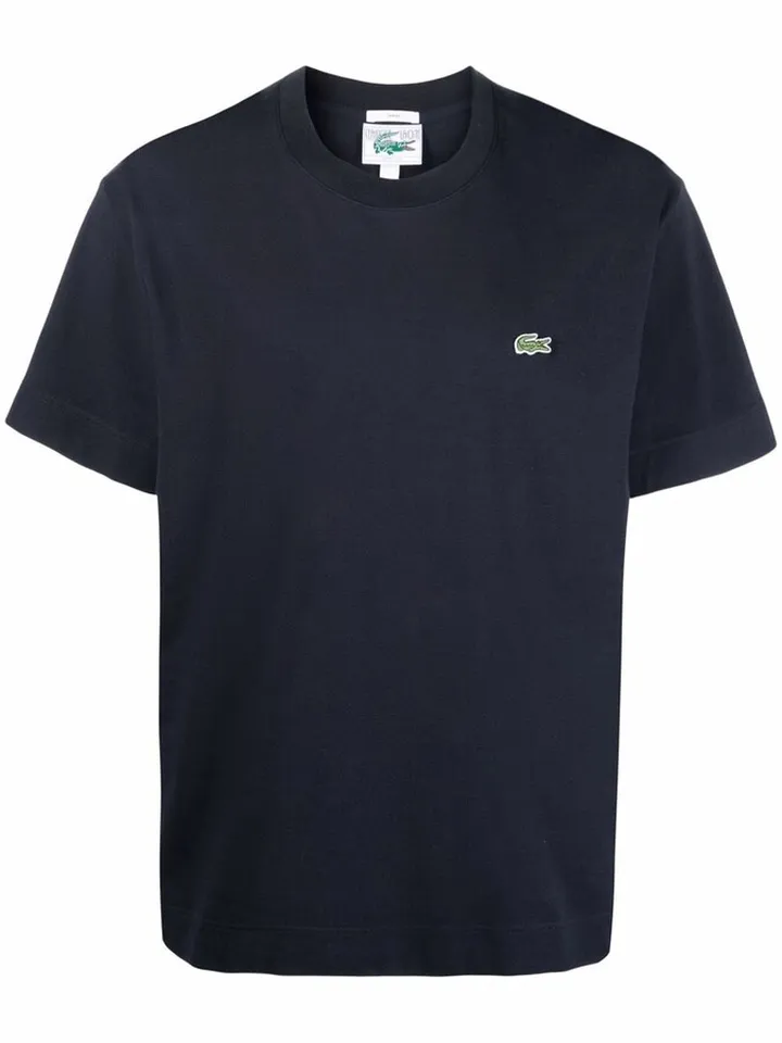 logo-patch cotton T-shirt