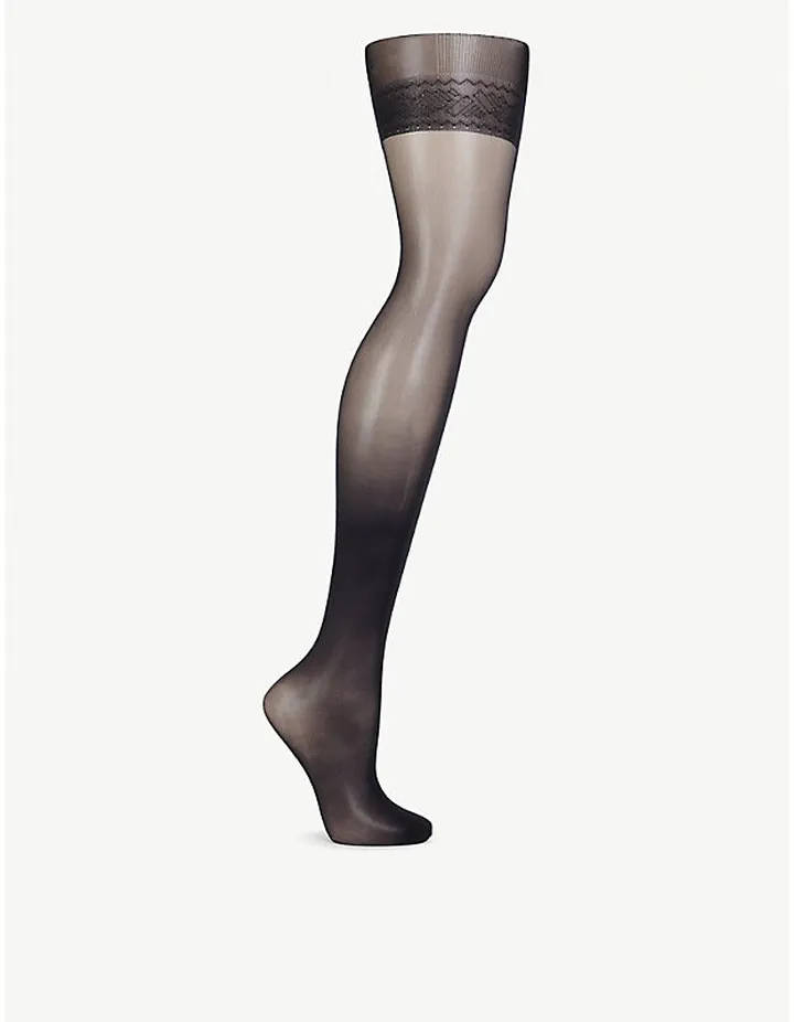Womens Black Individual 10 Complete Support Tights