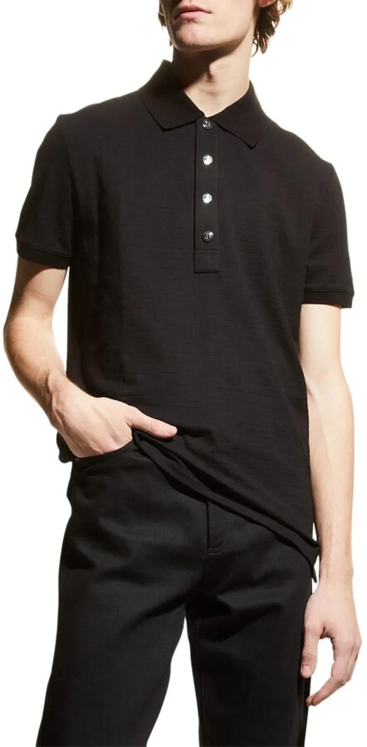 Men's Monogram Pique Polo Shirt