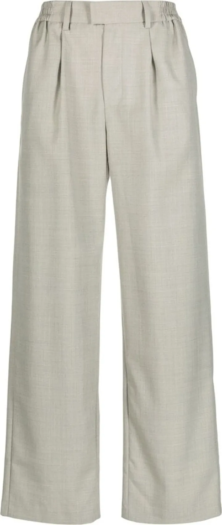 Pleat-Detailing Wide-Leg Trousers