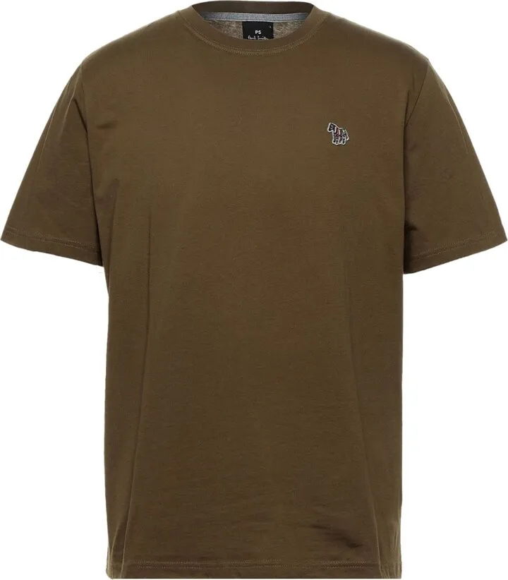 Mens Reg Fit Ss Tshirt Zebra T-shirt Military Green