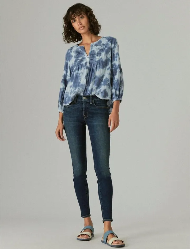 Lucky Brand Women's Ava Super Skinny Jean - Dark Blue 26 x 29