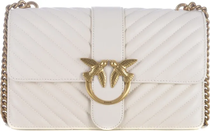 Bag Pinko love One Classic In Chevron Motif Nappa Leather