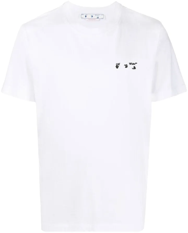 Ow logo-print slim-cut T-shirt