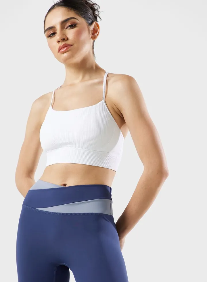 Strappy Back Detail Sports Bra